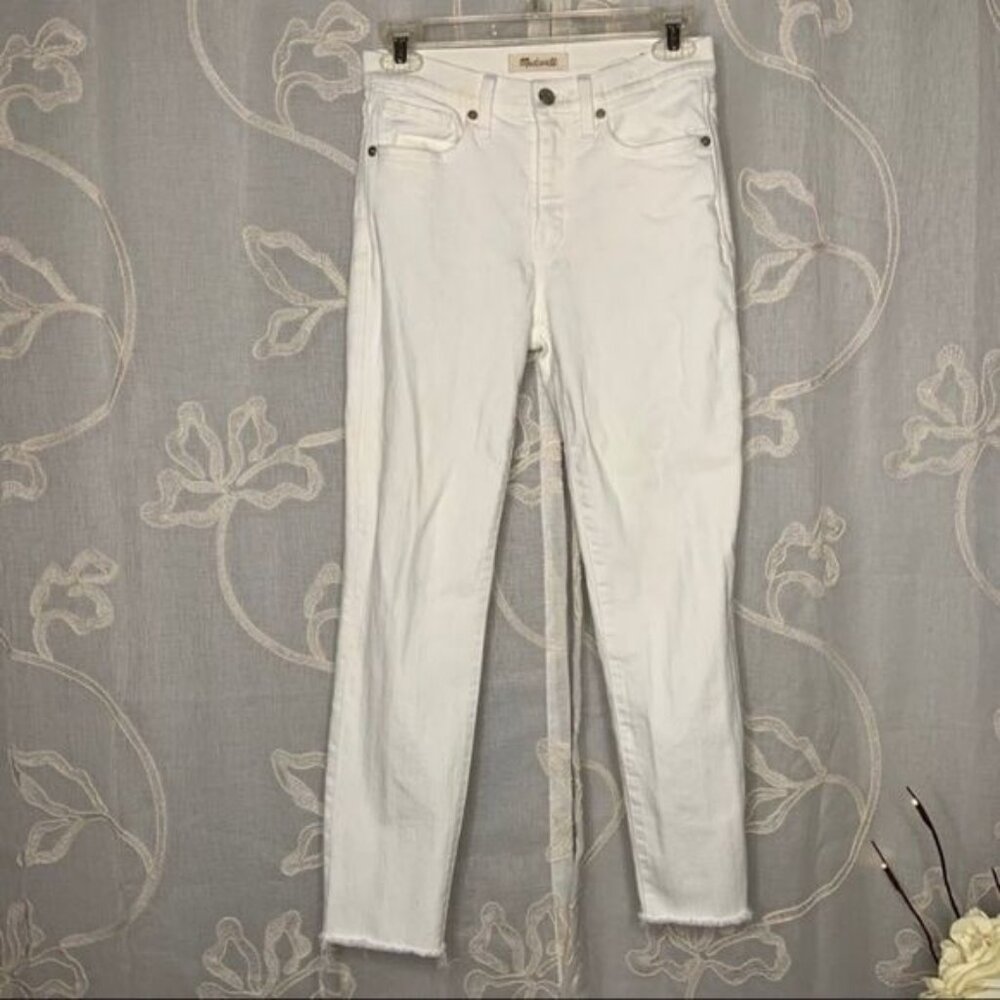 Sz 25 Madewell White High Rise Jeans